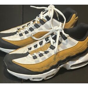 Nike Air Max 95 OG Mustard Yellow Running Shoes Sneakers  7Y Basketball